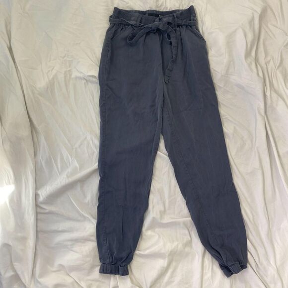 Max Jeans Early 2000's Soft Grunge Dark Gray Jogger Cinched Pants XS - Picture 2 of 6